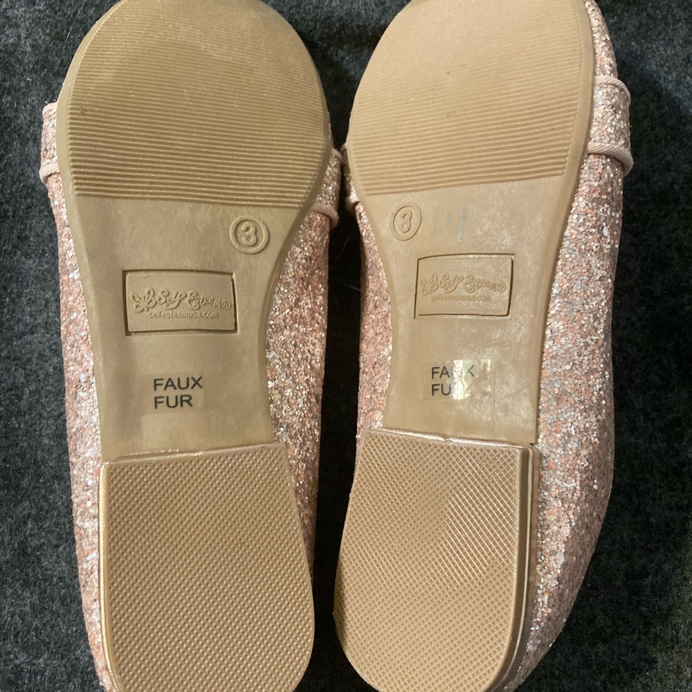 Self-Esteem Pink Glitter Loafers Sz 3 Girls NWOT - Picture 9 of 9